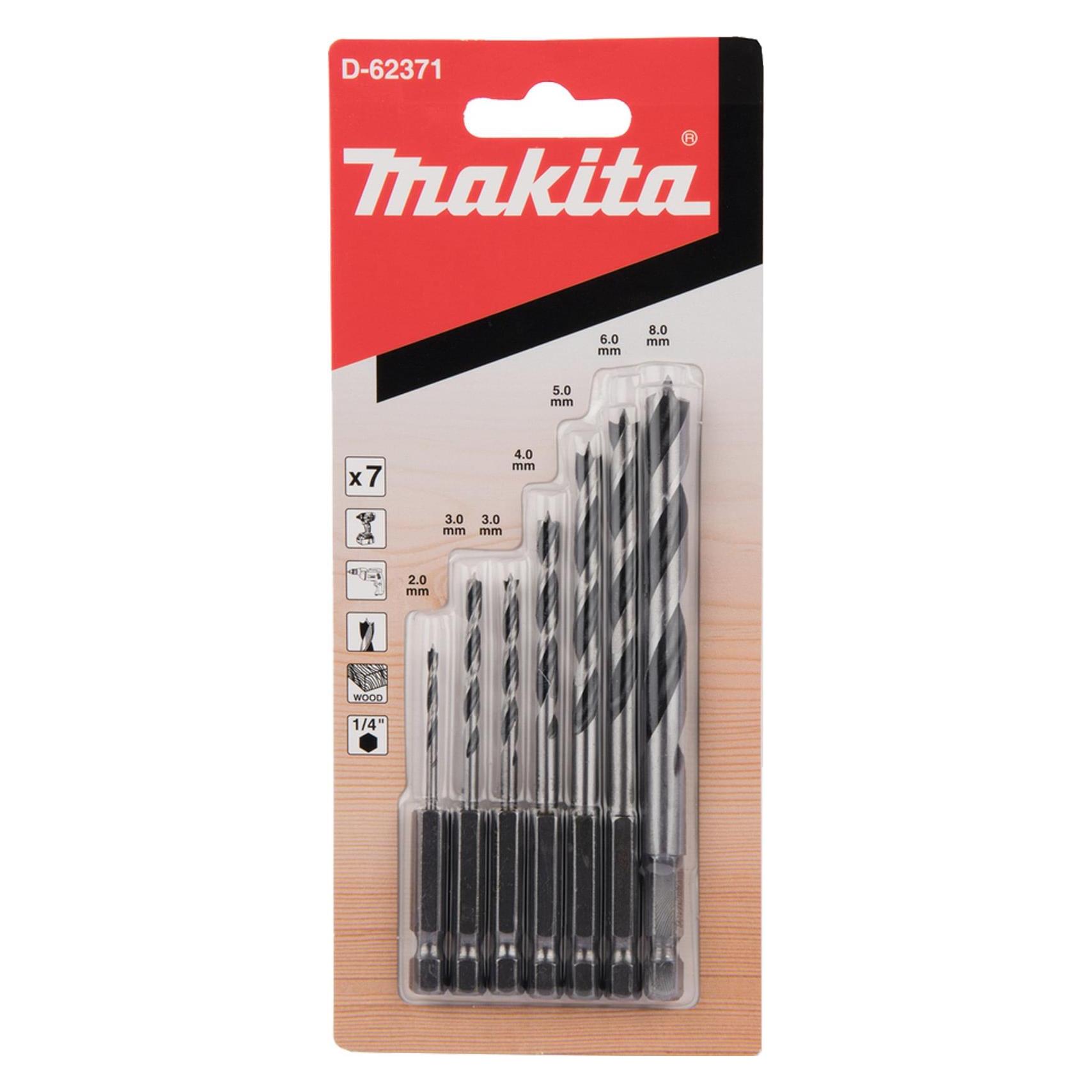 Makita Holzbohrer-Set 7-tlg. 1/4 Zoll (D-62371)