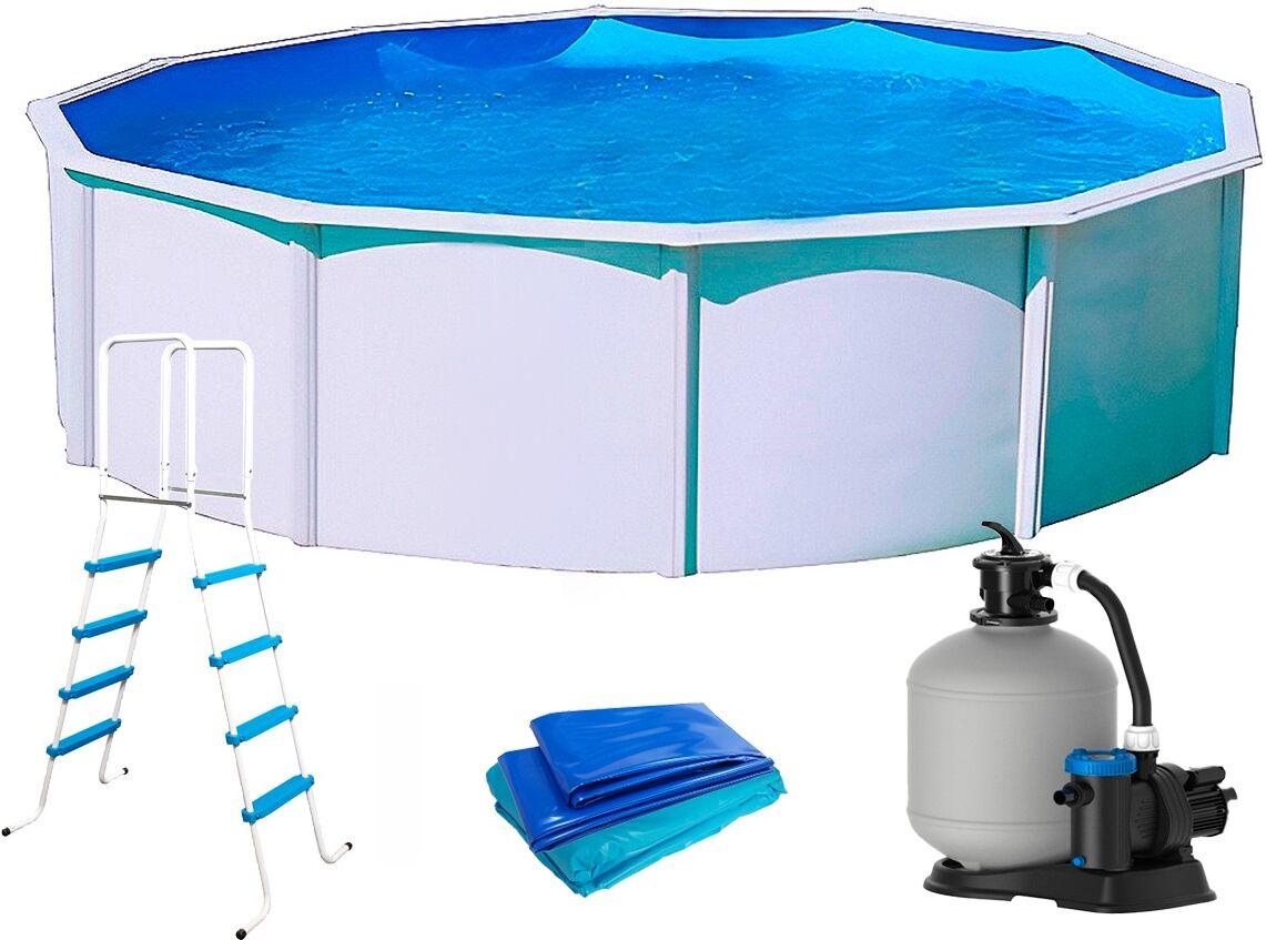 Piscine hors-sol Toi MAGNUM ronde 4.60 x 1.32m filtre à sable 6m3/h + echelle