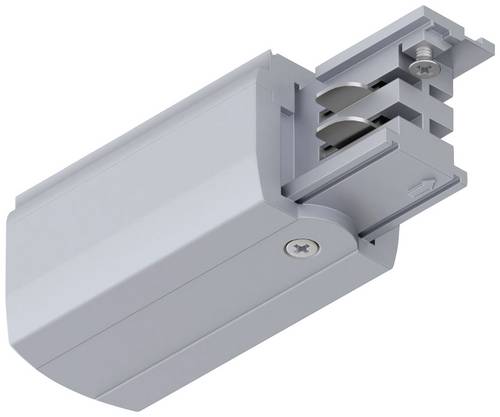 Paulmann 91358 ProRail3 End Feed Hochvolt-Schienensystem-Komponente Endeinspeiser ProRail3 Silber