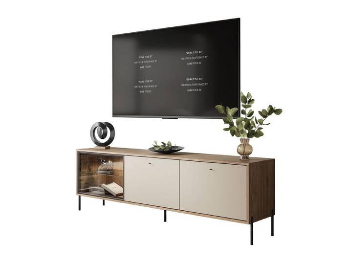 Lookway TV-Schrank ISA TV-Lowboard mit LED-Beleuchtung 185x58/63x40