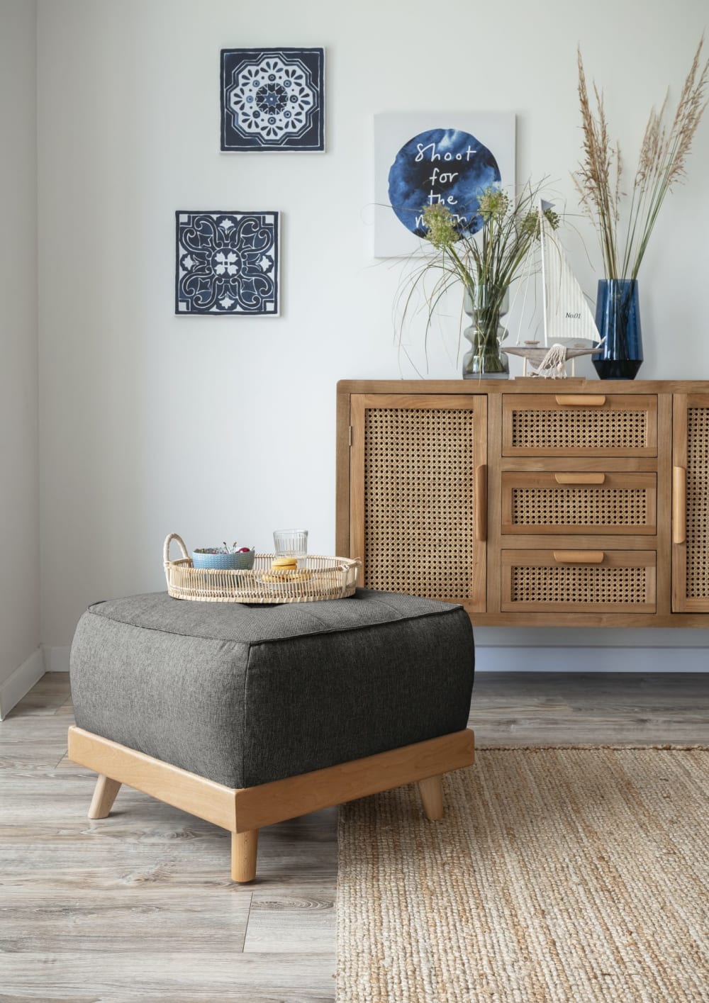 MIUFORM Pouf, 42x56x56cm, anthracite Gris 56x42x56cm