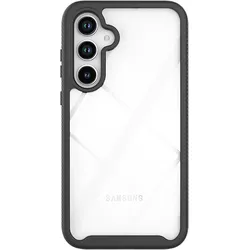 Cazy Schutzhülle 360 Grad hulle mit Eingebautem Folien (Samsung Galaxy A36, Samsung Galaxy A56), Smartphone Hülle, Schwarz
