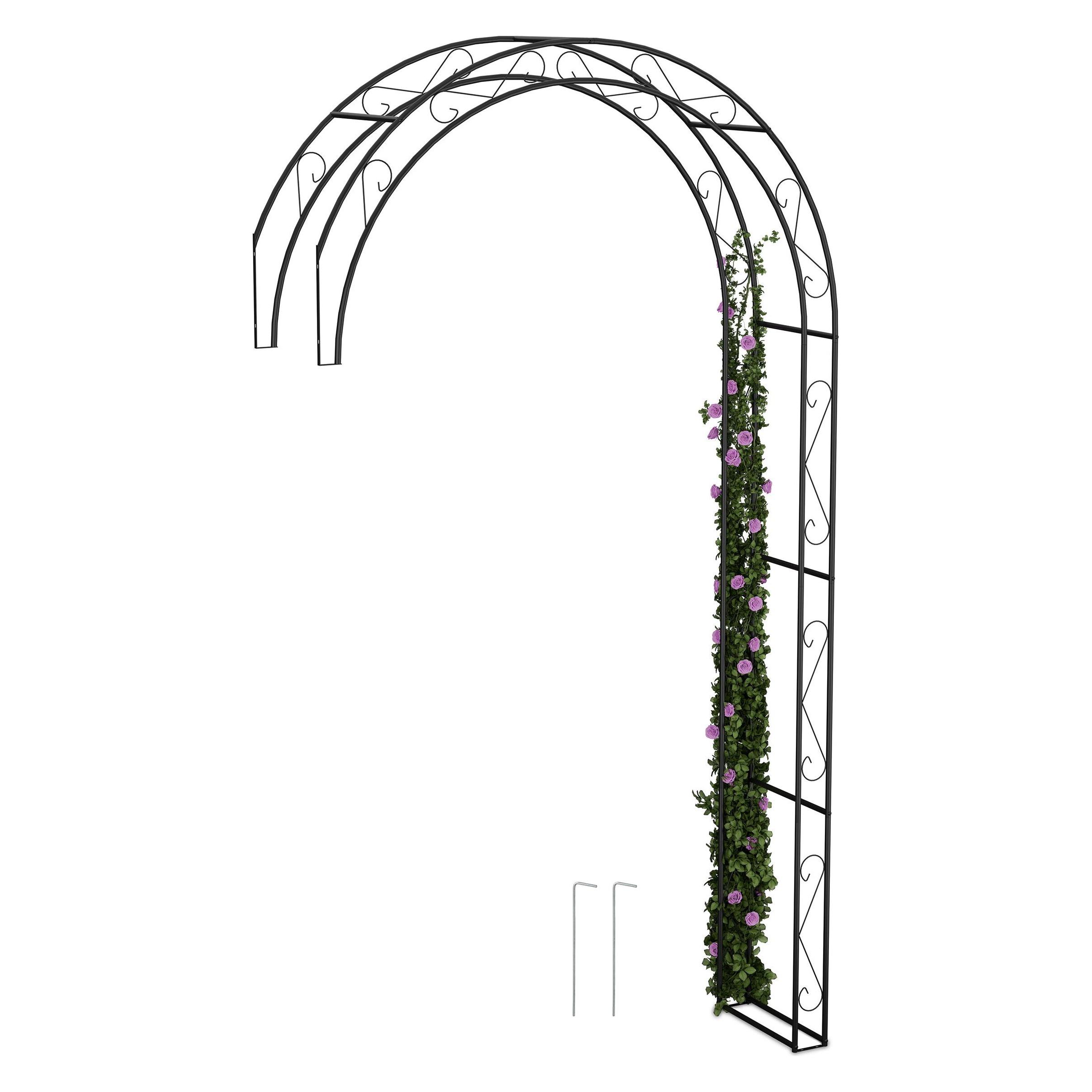 Relaxdays Rosenbogen (36 cm, 130 cm) (4052025507022)