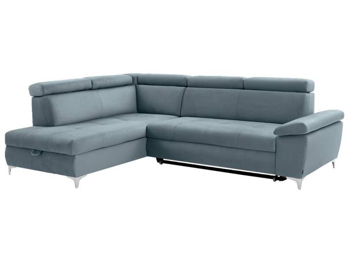 Osca Ecksofa RAUL, Hellblau, Stoff