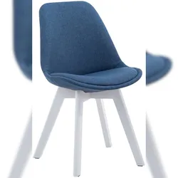 CLP Esszimmerstuhl Borneo Stoff blau/weiß