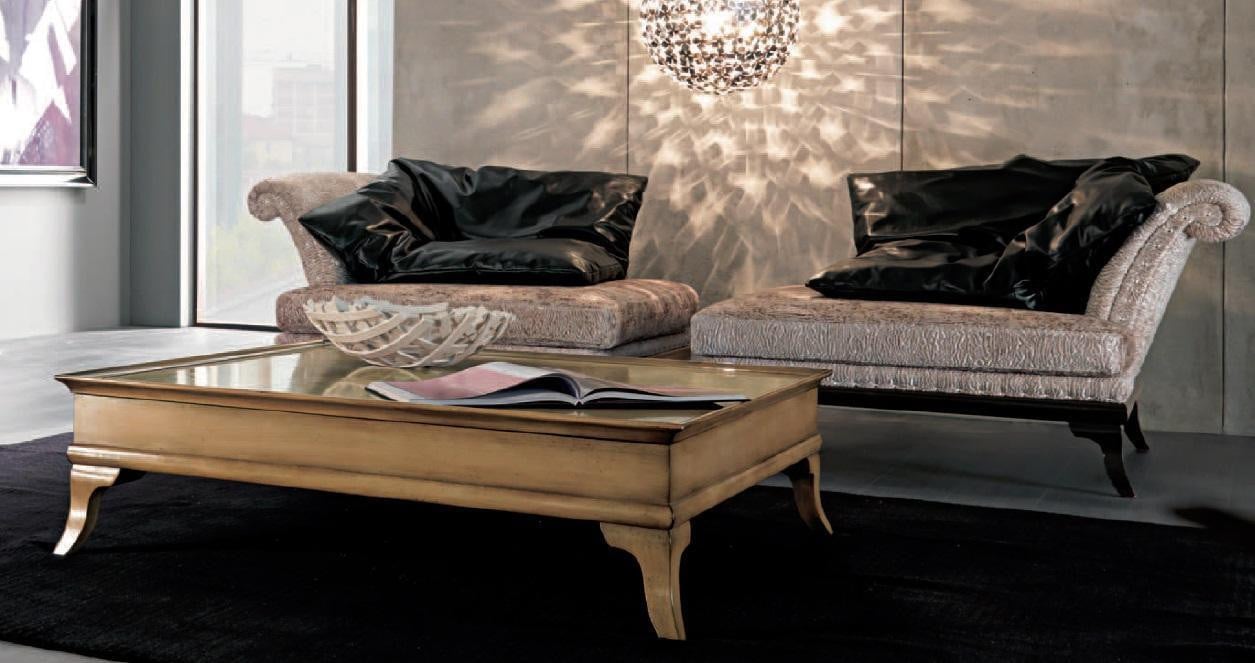 Luxus Design Stoel in Art Deco Stijl met Textil Bekleding voor de Woonkamer of Lounge