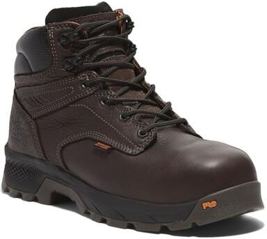 "Timberland Pro TiTAN EV Met Guard 6"" Composite Toe - Mens 11 Brown Boot Medium"
