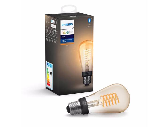 Philips Hue Lampe Filament ST64 White E27 (7 W) - 1 Stück LED-Lampe – LED/Leuchtmittel/Glühbirne