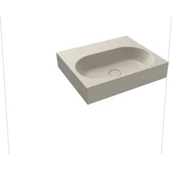 Kaldewei CENTRO Wandwaschtisch, 600x500 mm, warm grey 10, Perl-Effekt, Antidröhn, ohne Überlauf