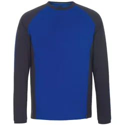Langarmshirt "BIELEFELD" Unique - M - kornblau/schwarzblau