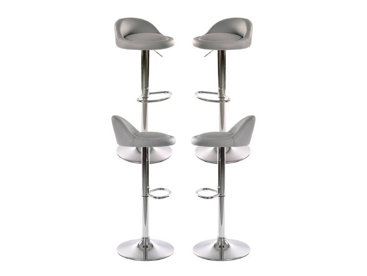 4er Set Cirkus Hocker - Gris dunkel