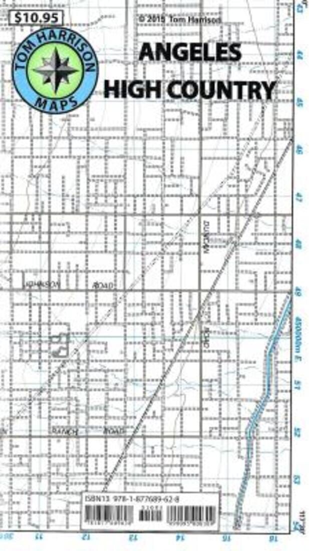 Angeles High Country Trails Map   Tom Harrison Maps