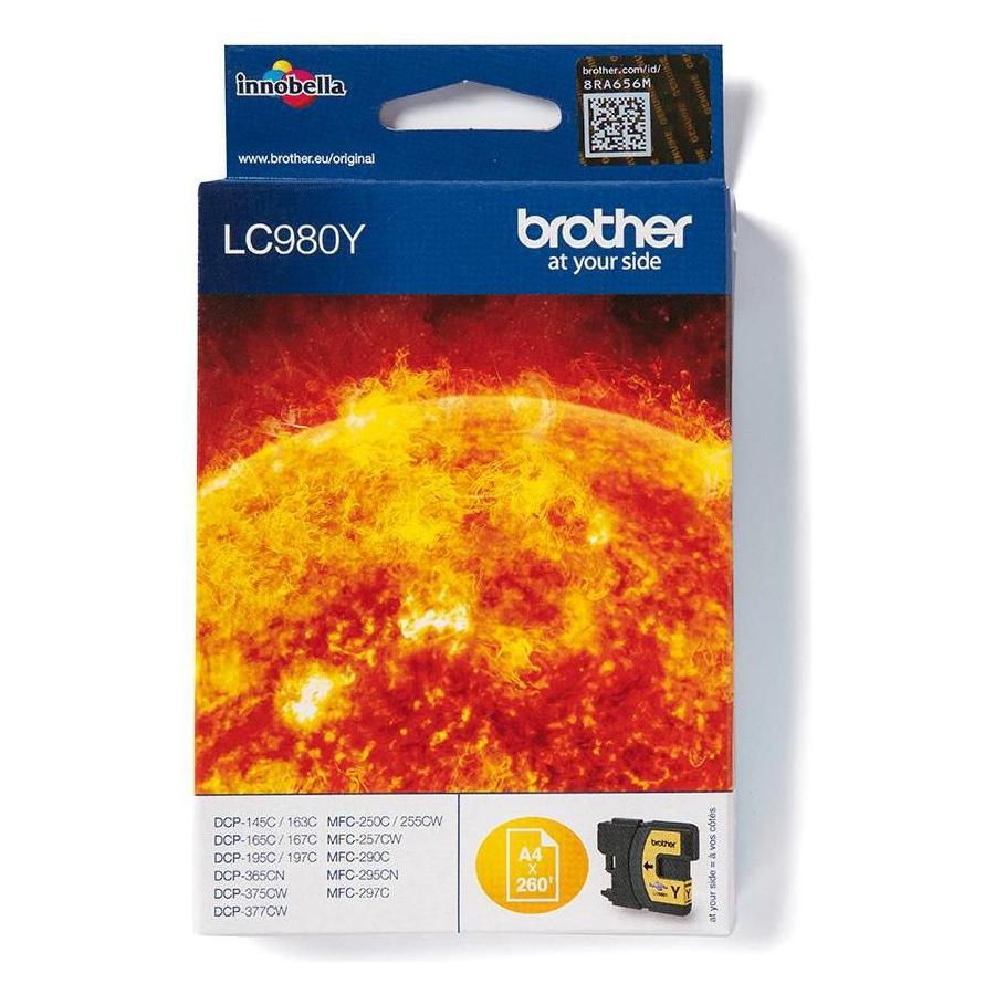 Brother Ink Yellow, 10mlStandard (LC-980Y)