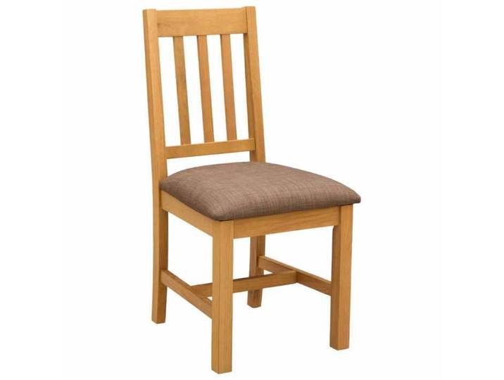 Chaise intérieure moderne Fauteuil de salle à manger VENLO 2 pcs Bois de chêne massif(3829）