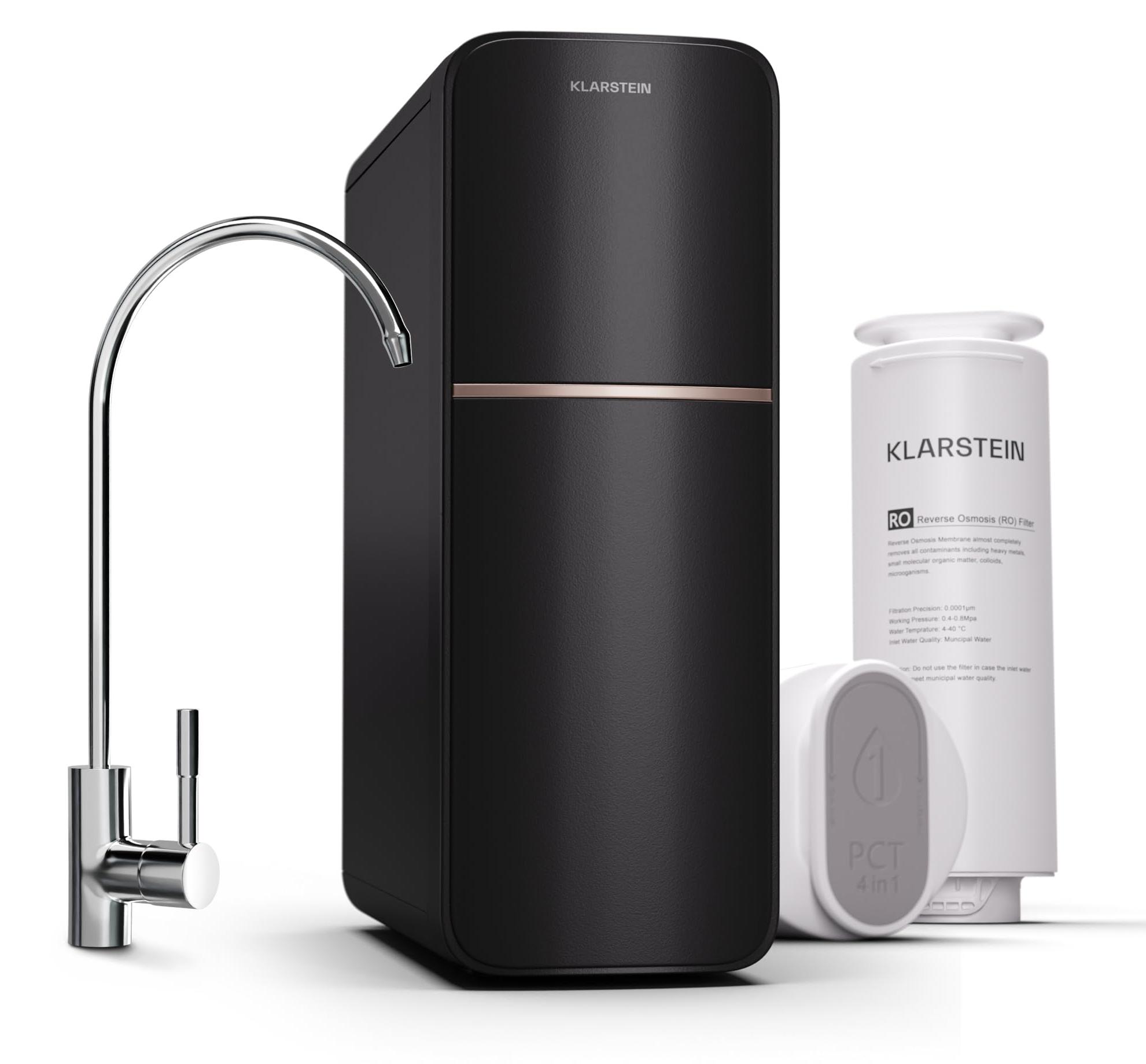 Umkehrosmose-Wasserfilter 400 GPD, 5-stufig, 2 Filter, 99,99 %