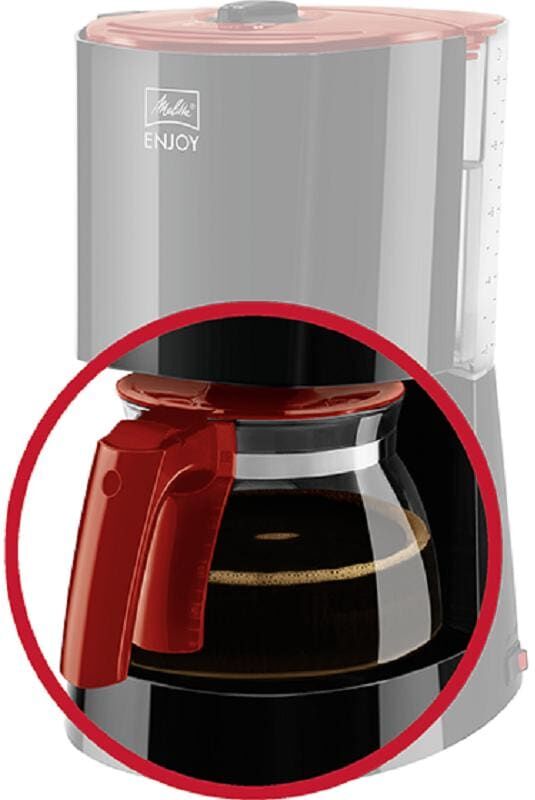 Kaffeekanne MELITTA "Ersatzgllaskanne Enjoy schwarz", rot, Kannen, Kaffeekanne rot Einheitsgröße