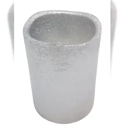 LED Kerze RUSTIC  silber Höhe 20 cm Durchmesser 7 cm