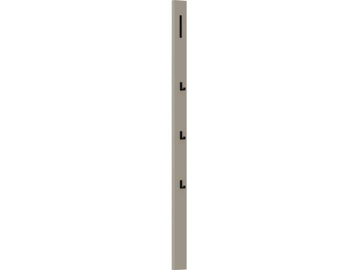 Dieter Knoll Garderobenpaneel, Schwarz, Sandfarben, Metall, Holzwerkstoff, 10x165x5 cm, Kleiderstange, Garderobe, Garderobenpaneele, Garderobenpaneele