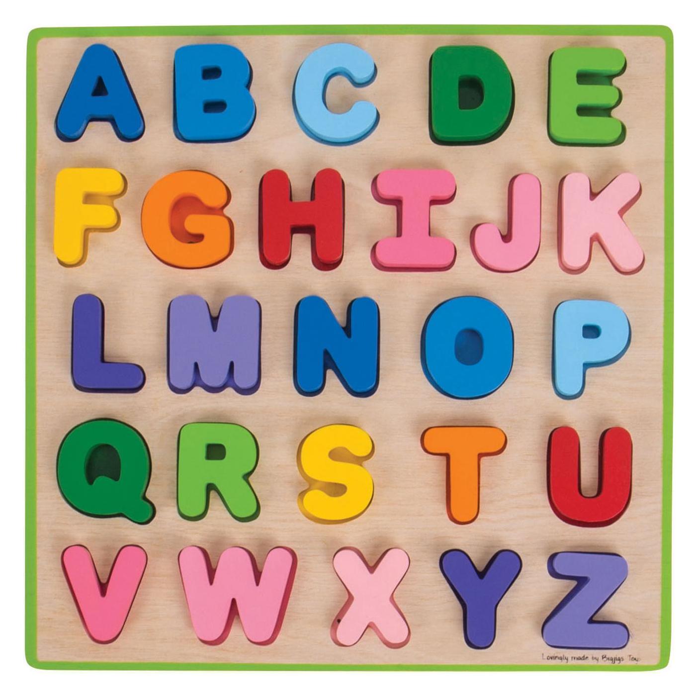 Bigjigs Holz Alphabet Puzzle (Multilingual) (B00BXAPY7U)