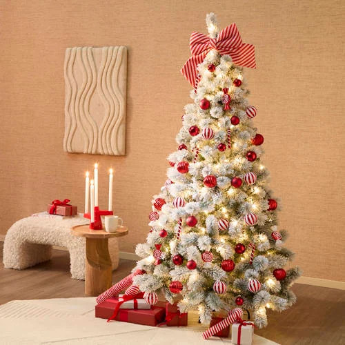 Nova Belle Verlichte besneeuwde kerstboom Narvik H 120 cm, B 72 cm