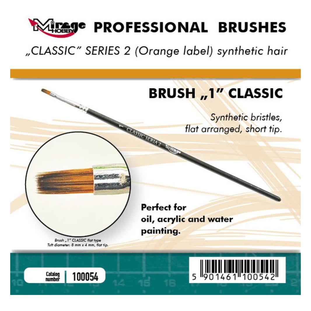 Mirage Hobby Mirage Brush Flat High Quality Classic Series 2 size 1 (100054)