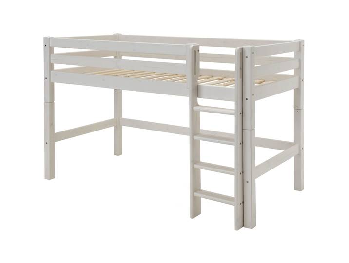 Kinderbett Iris weiss Kiefer Massivholz 90 x 200 cm - Kinderbett