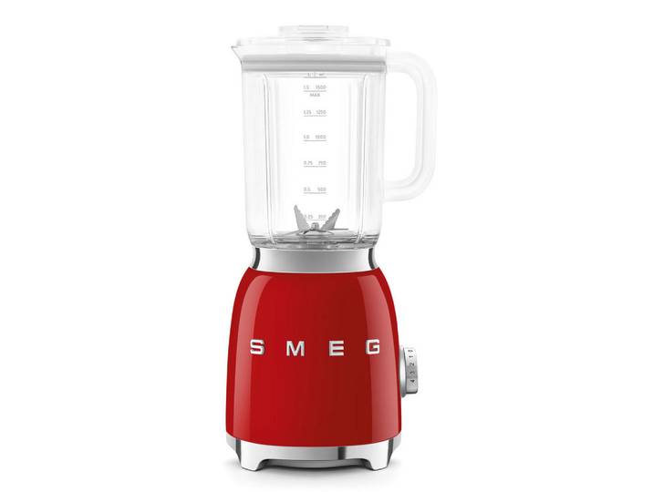 Smeg Standmixer, Rot, Metall, Kunststoff, 1,5 l, 19.7x39.7x16.3 cm, abnehmbare Klingen, abnehmbarer Mixbehälter, rutschfeste Füße, Smoothie-Funktion, Ice-Crush-Funktion, Nachfüllöffnung im Deckel, Sicherheitsschaltung, einfache Reinigung, verschiedene Geschwindigkeitsstufen, Pulse-Funktion, Messer aus Edelstahl, Überhitzungsschutz, Kochgeschirr, Küchengeräte, Mixer