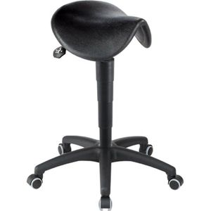 meychair Stehhilfe Futura Pro, AF4-HR-PU, Sattelsitz, PU-Schaum, schwarz, Sitzhöhe 66-89 cm