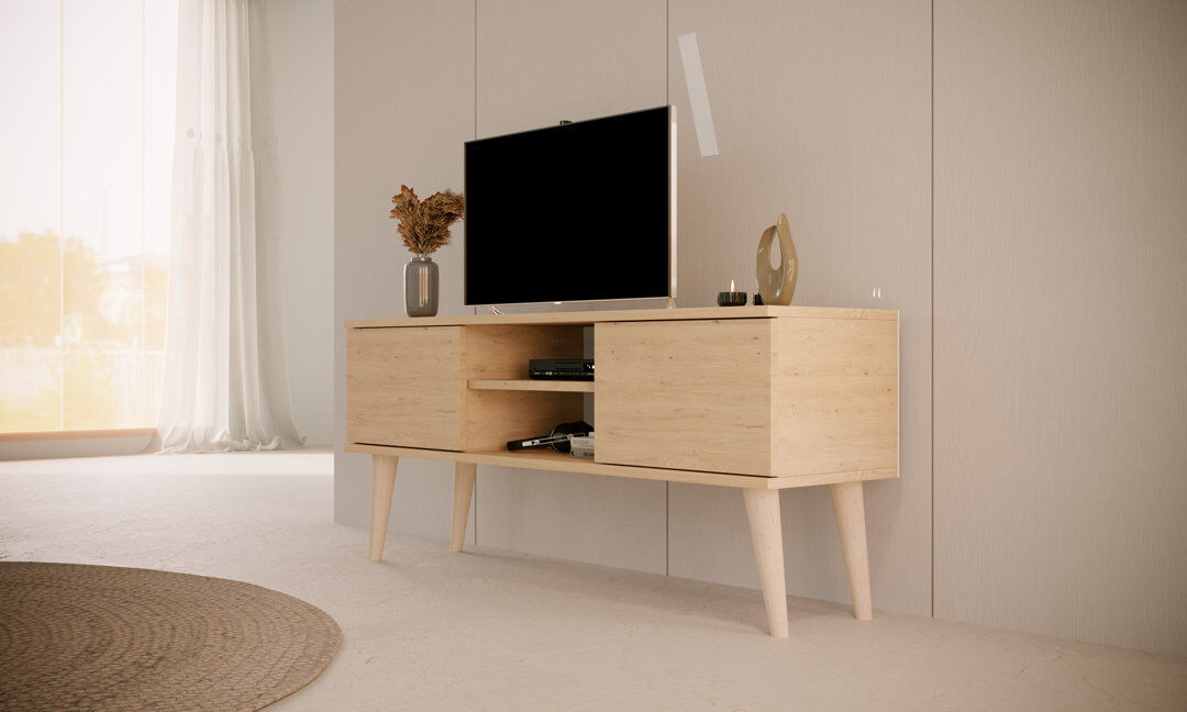 Norden Home Kaylani TV Stand Brown 120cm W