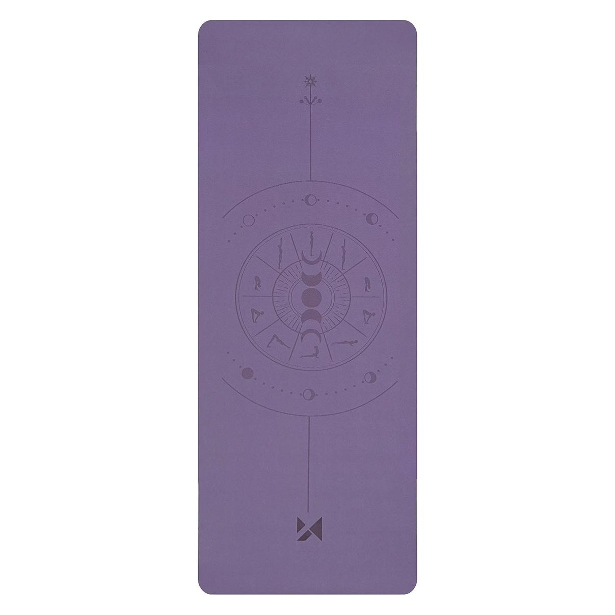 Wozinsky WNSP-NKP Gymnastikmatte 183 x 61 x 0,5 cm für Yoga und Gymnastik aus Naturkautschuk - lila (5 mm) (1409315874)