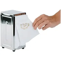 APS Serviettenhalter - 10 x 18,5 cm silber, 10x18.5x11.5 cm