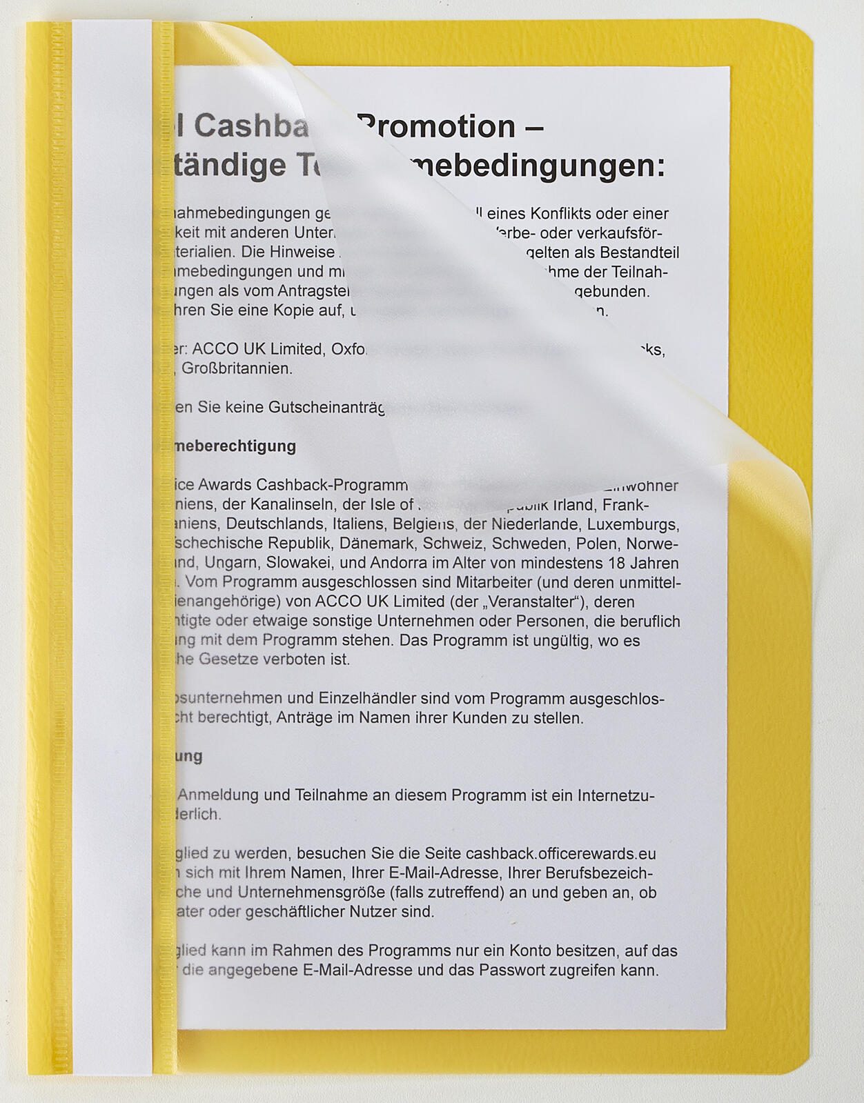 neutral Schnellhefter A5 Polypropylen (PP) gelb 015-2345-001-03