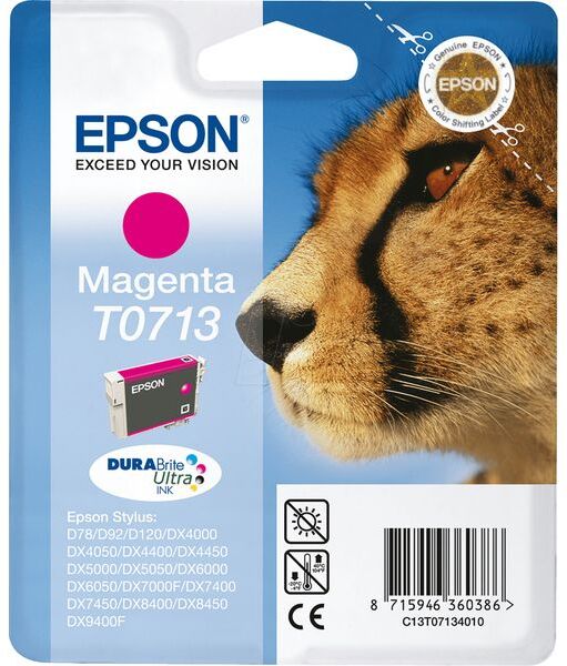 Epson T071 (C13T07134010) - Magenta - Cartouche d'encre