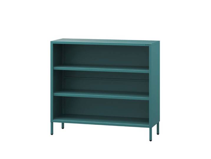 Bibliothèque basse LUCA 1000 x 900 x 350 mm Modern: turquoise