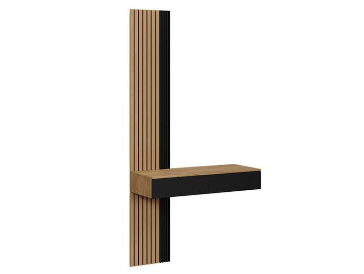 Coiffeuse Melina 100cm sans miroir Chêne/Noir Vicco 57980