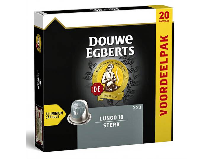 Douwe Egberts lungo sterke koffiecapsules - 20 stuks 104 g