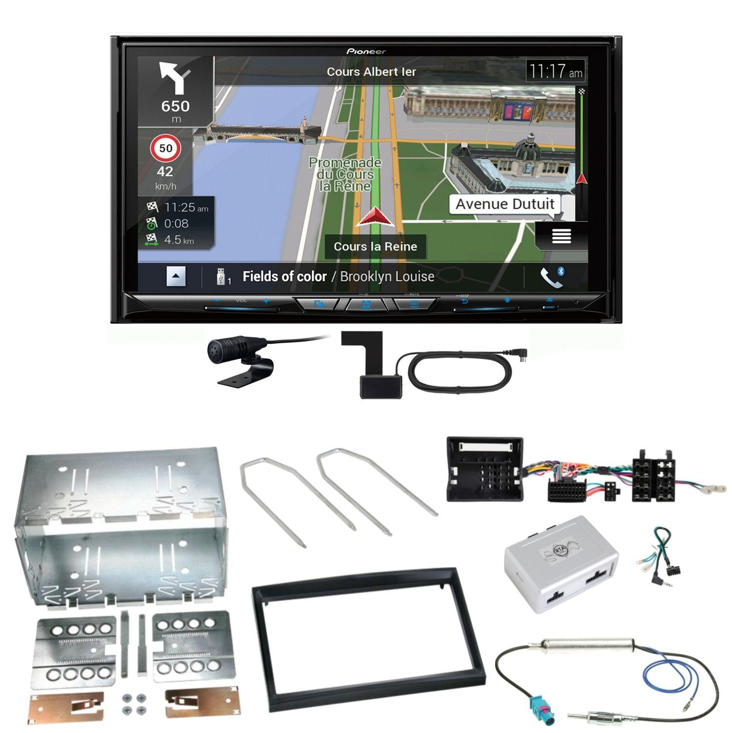 Pioneer AVIC-Z930DAB Navigation USB Einbauset für Citroen C2 C3 Berlingo Jumpy