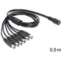 Delock Strom Anschlusskabel [1x - 6x ] 50 cm Schwarz 83289