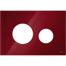 TECEloop Blende für WC-Betätigungsplatte 9240679 Glas rubinrot