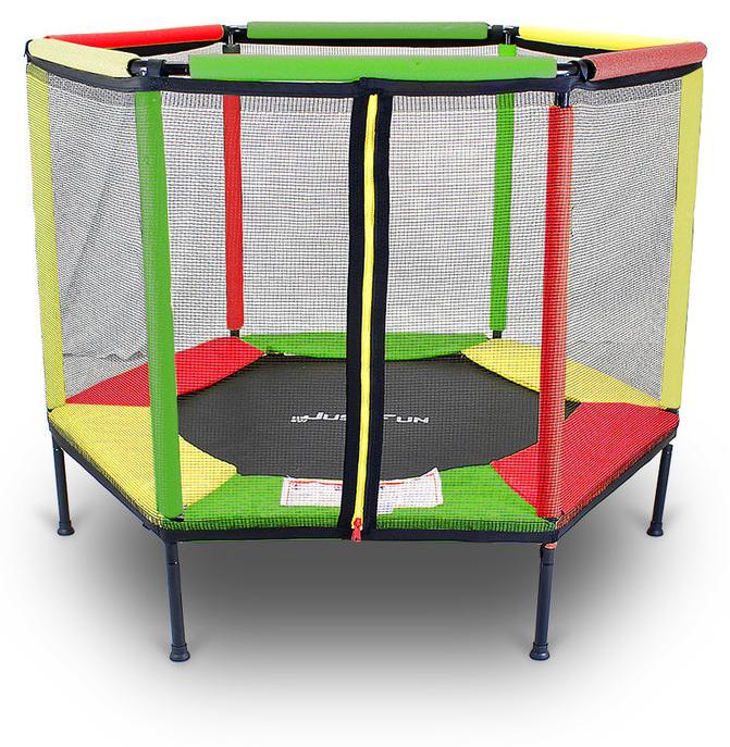 Trampolin - 140 cm - mit Sicherheitsnetz - Spielzeug für den Außenbereich - UV- und wasserbeständig