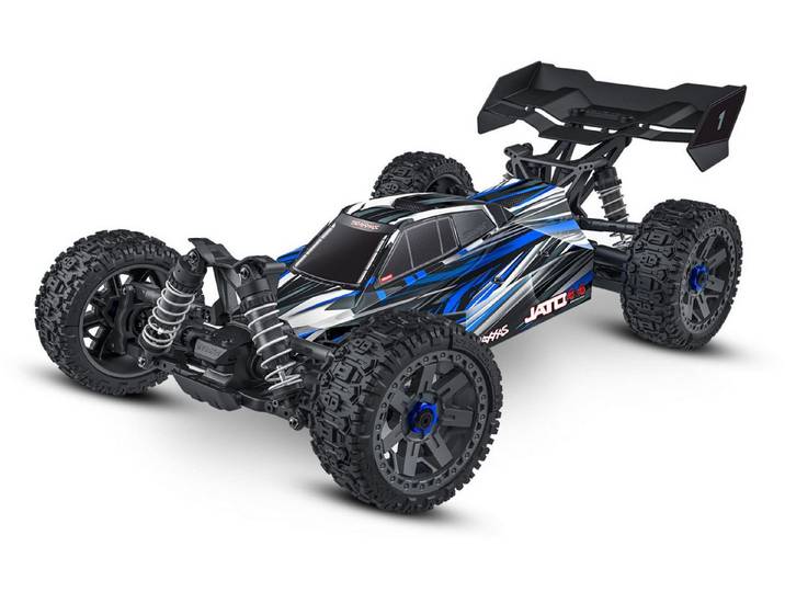 Traxxas RC-Buggy Traxxas Jato 4x4 Brushless RC Buggy RTR 1:8 Blau