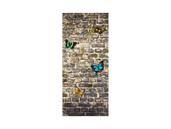 Butterfly On The Wall\, Intissé Photo Mural\, 90 X 202 Cm\, 1 Part