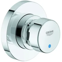 Grohe Selbstschluss-Durchgangsventil Euroeco CS chrom, Markierung blau/rot, 36268000