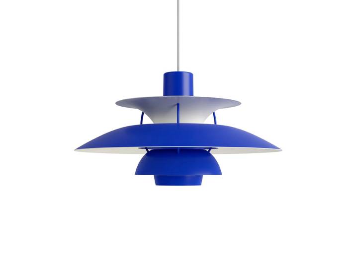 Louis Poulsen - PH 5 Pendelleuchte, monochrome blue