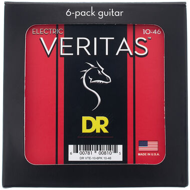 DR Strings Veritas VTE-10 6-Pack