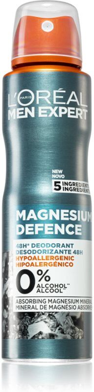 L’Oréal Paris Men Expert Magnesium Defence déodorant en spray pour homme 150 ml
