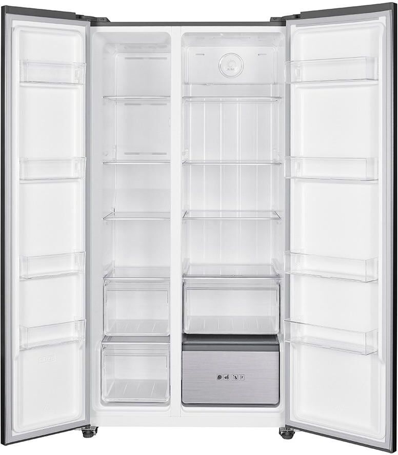 KIBERNETIK Kühl-/Gefrierkombination "ECOFC595 Grau", Energieeffizienz: D, grau, B:90cm H:177cm T:73cm, Kühlschränke, Kühl-/Gefrierkombination grau Einheitsgröße