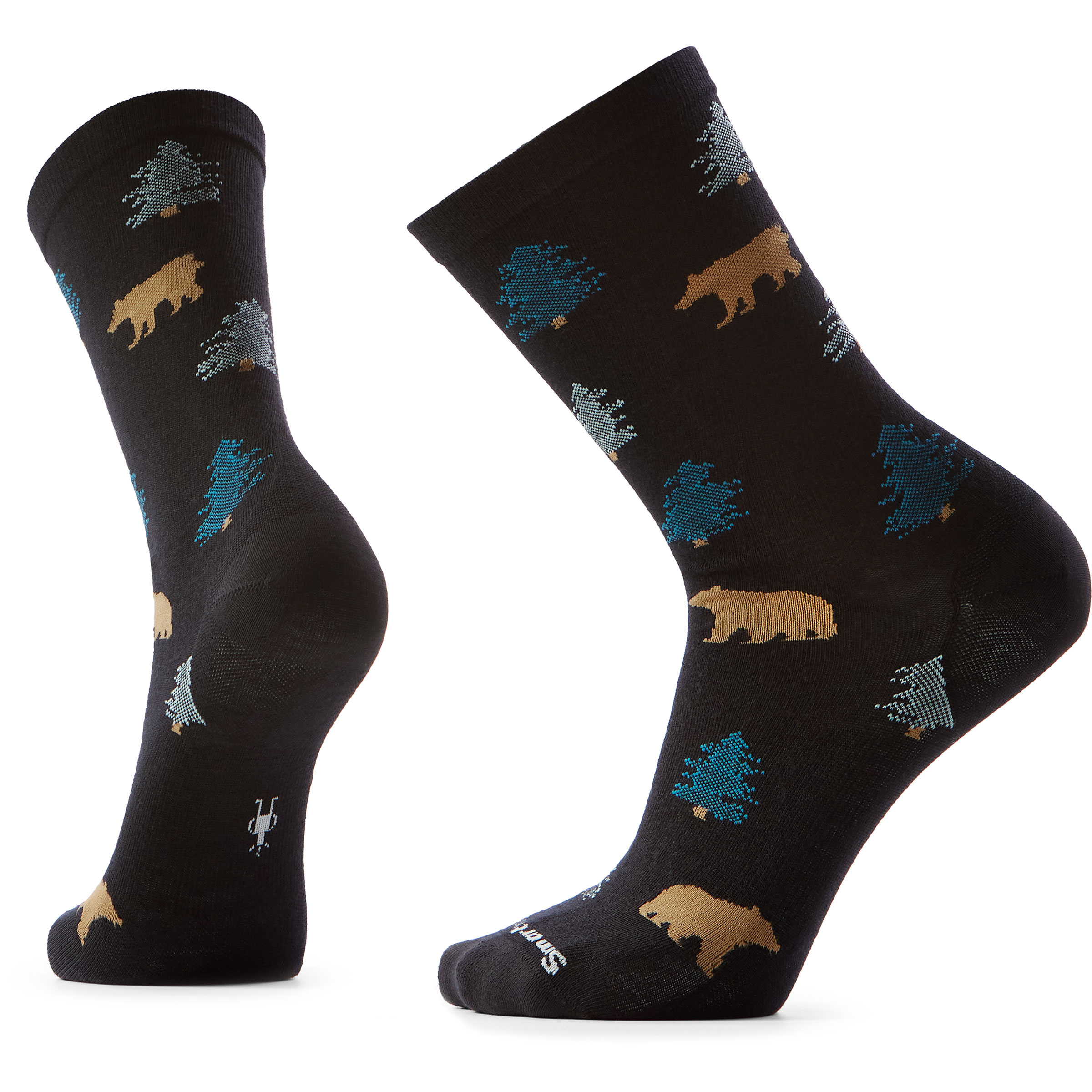 Smartwool Everyday Through The Trees Herren Freizeitsocken schwarz Größe 46 Lifestyle Widerstandsfähig Merinowolle