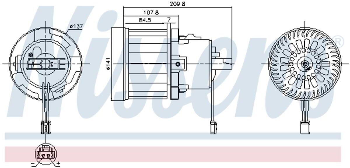 Nissens Ventilatore interno 87610