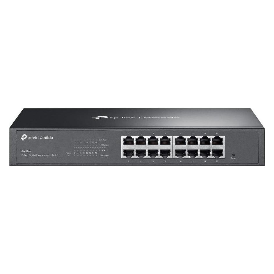TP-Link Omada 16-Port Gigabit Easy Managed Switch, lüfterlos, cloudfähig (16 Ports) (425412)
